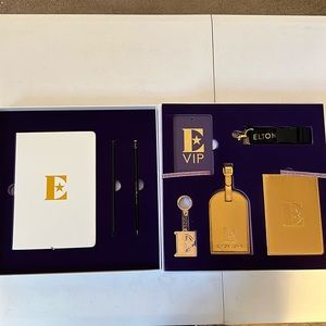 Elton John Farewell Tour VIP Gold Accessory and Stationary Set